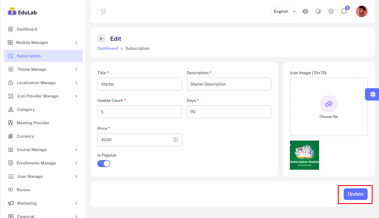 Edit Form