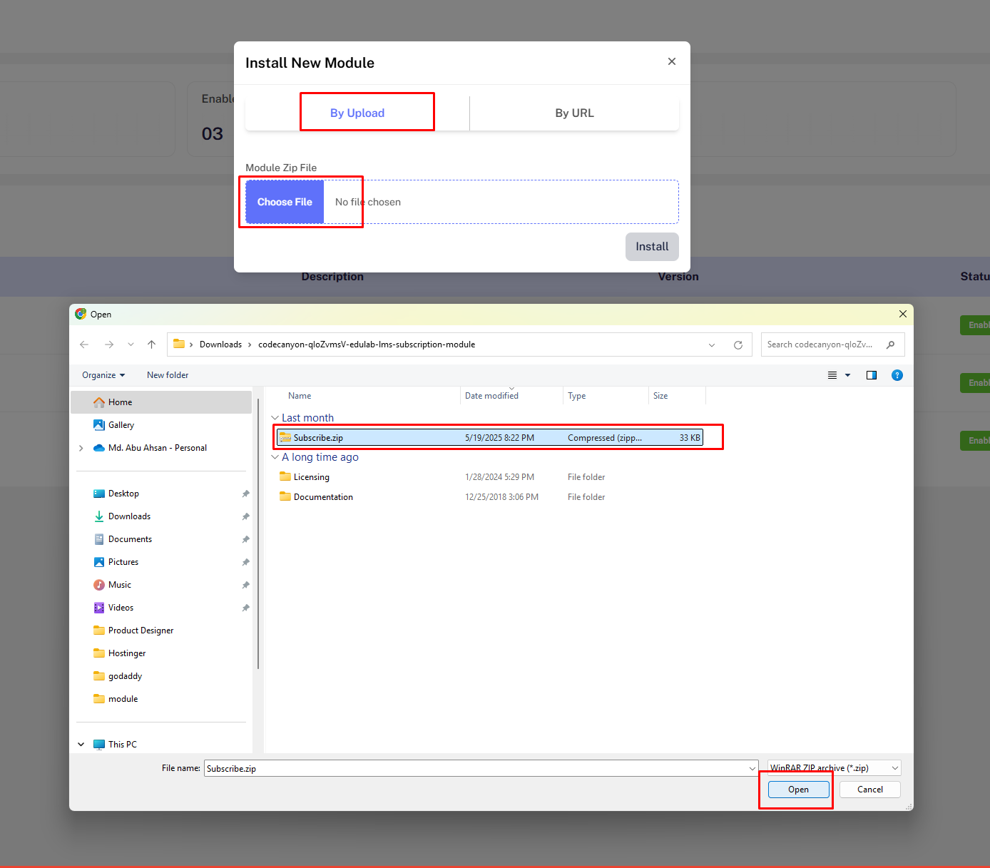 Upload Local File